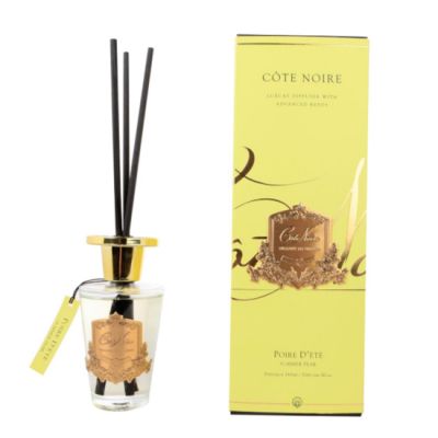 Geurstokjes Summer Pear 150ml goud – Cote Noire