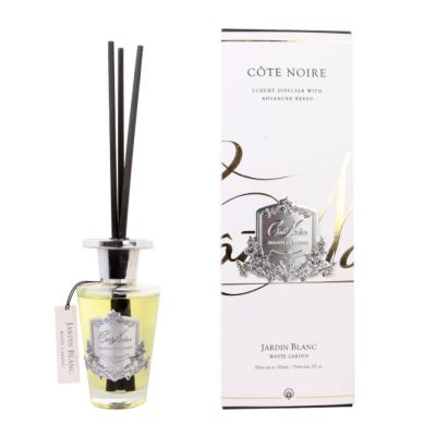 Geurstokjes White Garden 150ml zilver – Cote Noire