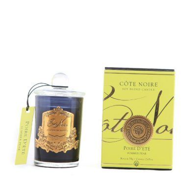 Geurkaars Summer Pear 75gr goud 25 branduren – Cote Noire