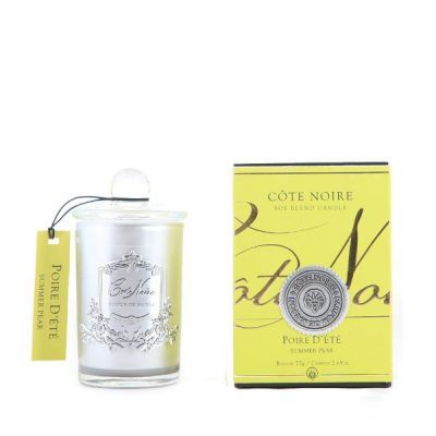 Geurkaars Summer Pear 75gr zilver 25 branduren – Cote Noire