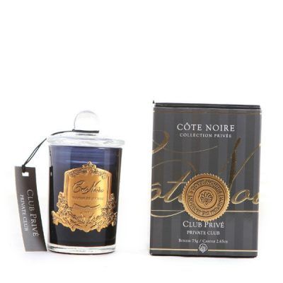 Geurkaars Private Club 75gr goud 25 branduren – Cote Noire