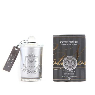 Geurkaars Private Club 75gr zilver 25 branduren – Cote Noire