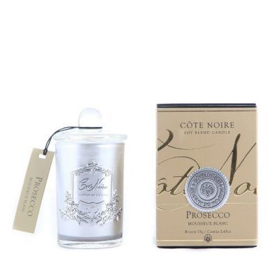 Geurkaars Prosecco 75gr zilver 25 branduren – Cote Noire