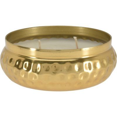 Geurkaars Cerisier en Fleur 170gr goud met 2 lonten