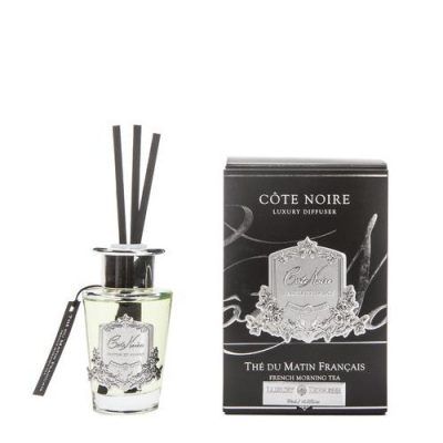 Geurstokjes French Morning Tea 90ml zilver – Cote Noire