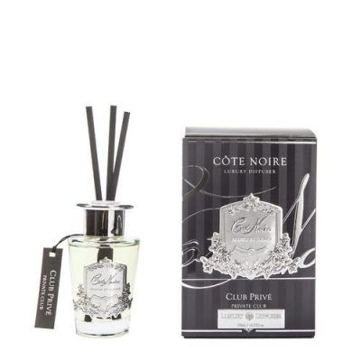 Geurstokjes Private Club 90ml zilver – Cote Noire
