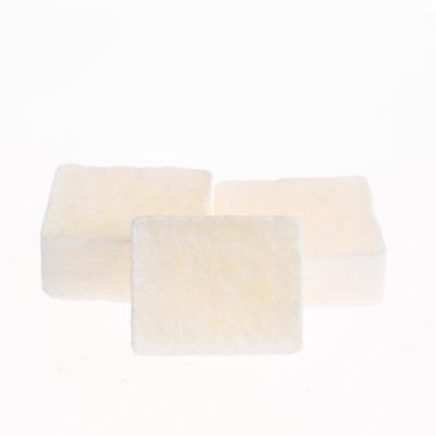 AMBERBLOKJES WHITE LINEN (4stuks)