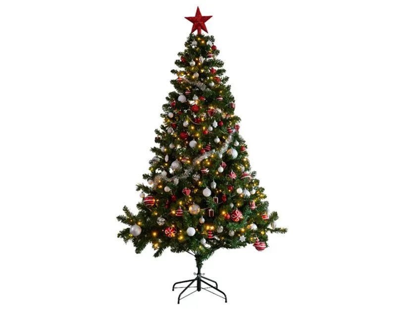 Everlands Imperial kunstkerstboom inclusief decoratie en verlichting 210cm