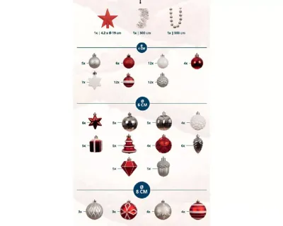 Everlands Imperial kunstkerstboom inclusief decoratie en verlichting 210cm