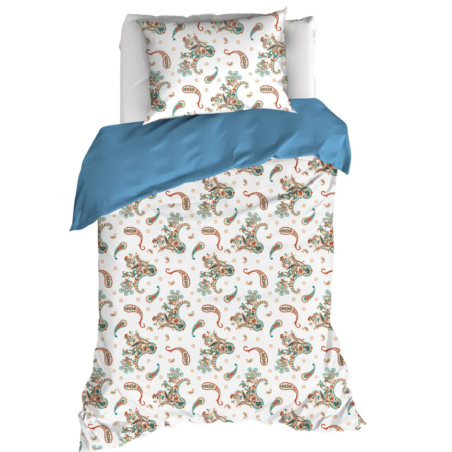 Dekbedovertrek Sybil, Marrocan Blue - 140 x 200/220 - Katoen Percal