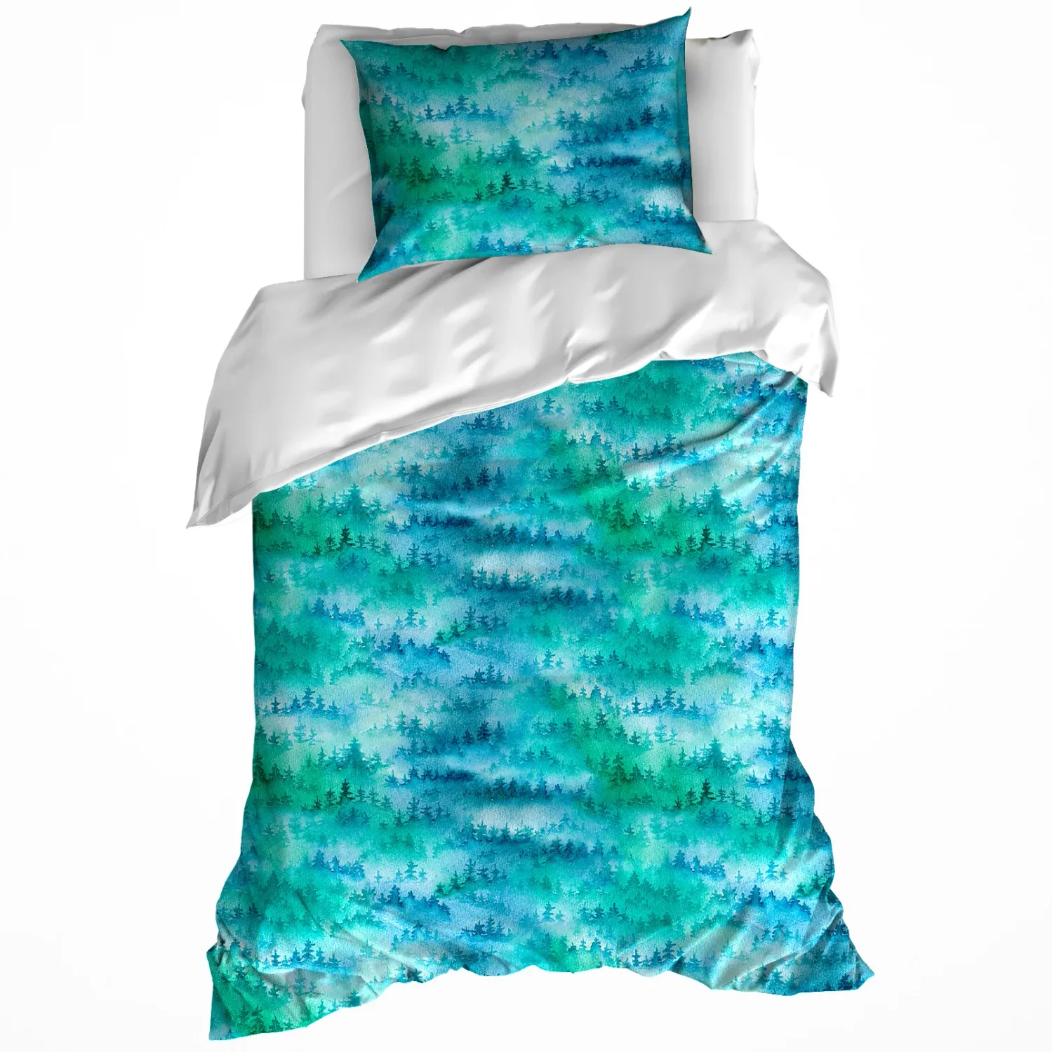 Dekbedovertrek douglas algiers blue 140x200/220+60x70 katoen