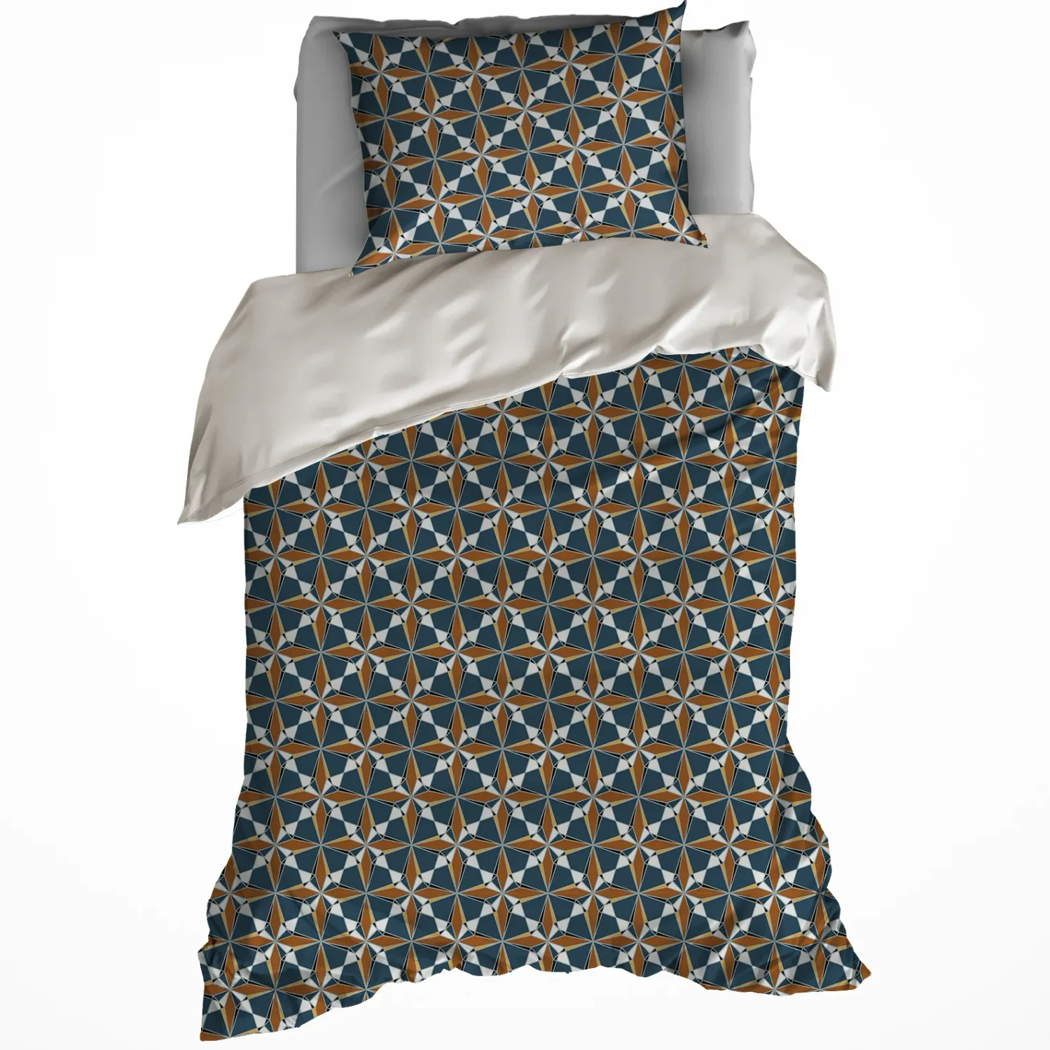 Dekbedovertrek Katoen Flanel Judith - Eenpersoons - 140 x 200/220 cm - Flanel