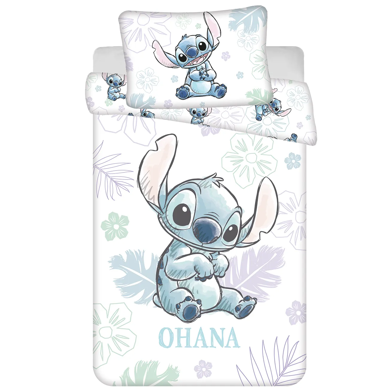 BABY Dekbedovertrek, Ohana - 135 x 100 + 40 x 60 cm - Katoen