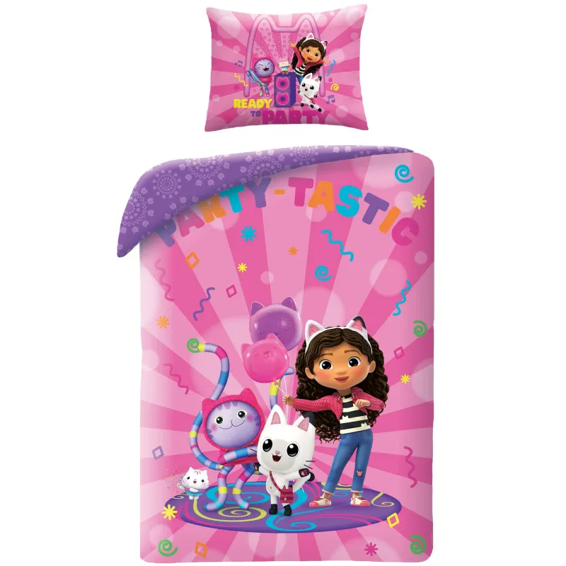 BABY Dekbedovertrek, Party-Tastic - 100 x 135 cm + 60 x 40 cm - Katoen