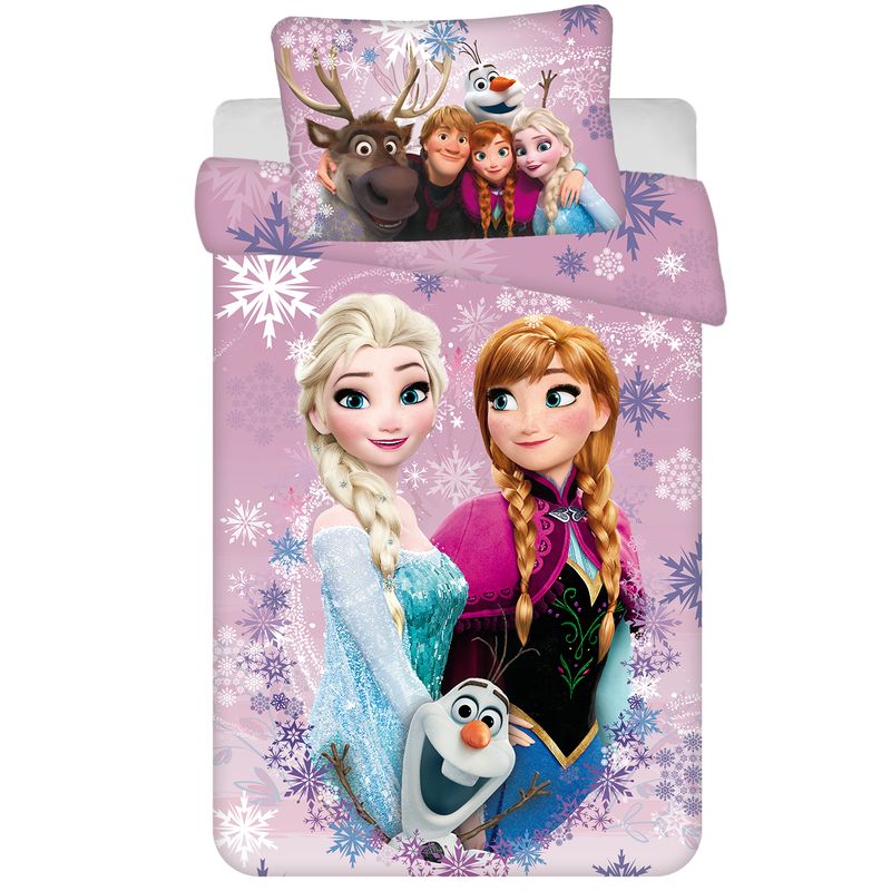 BABY Dekbedovertrek, Elsa en Anna - 135 x 100 cm - Katoen