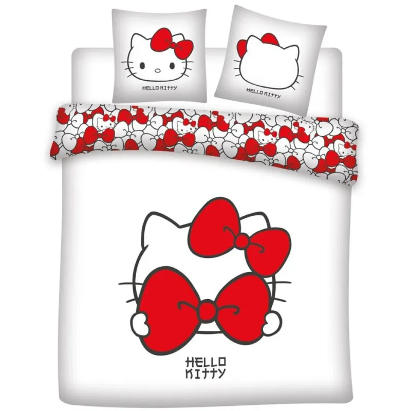 Dekbedovertrek Red Bow - Lits Jumeaux - 240 x 220 cm - Polykatoen