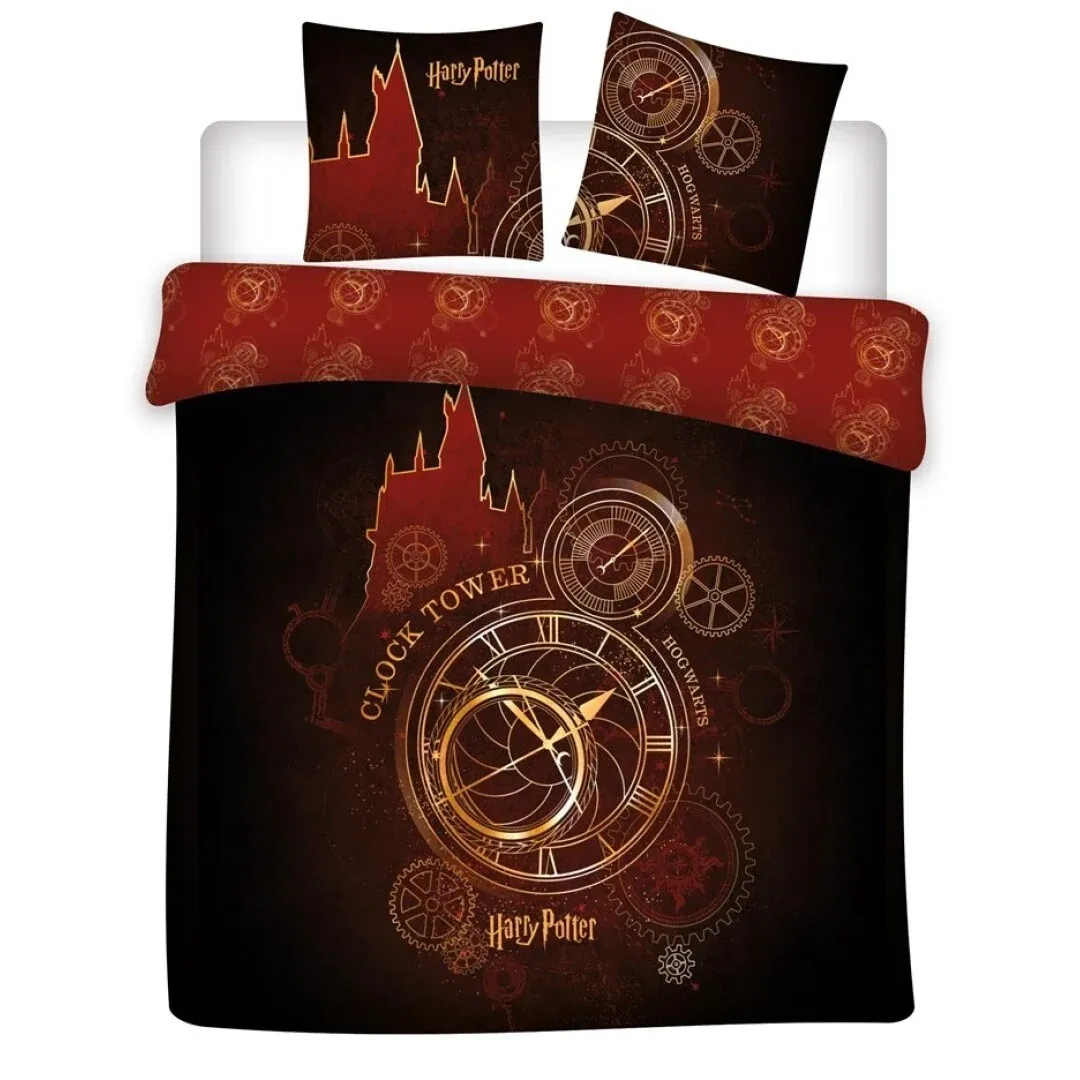 Dekbedovertrek, Clock Tower - Lits Jumeaux - 240 x 220 cm - Polykatoen