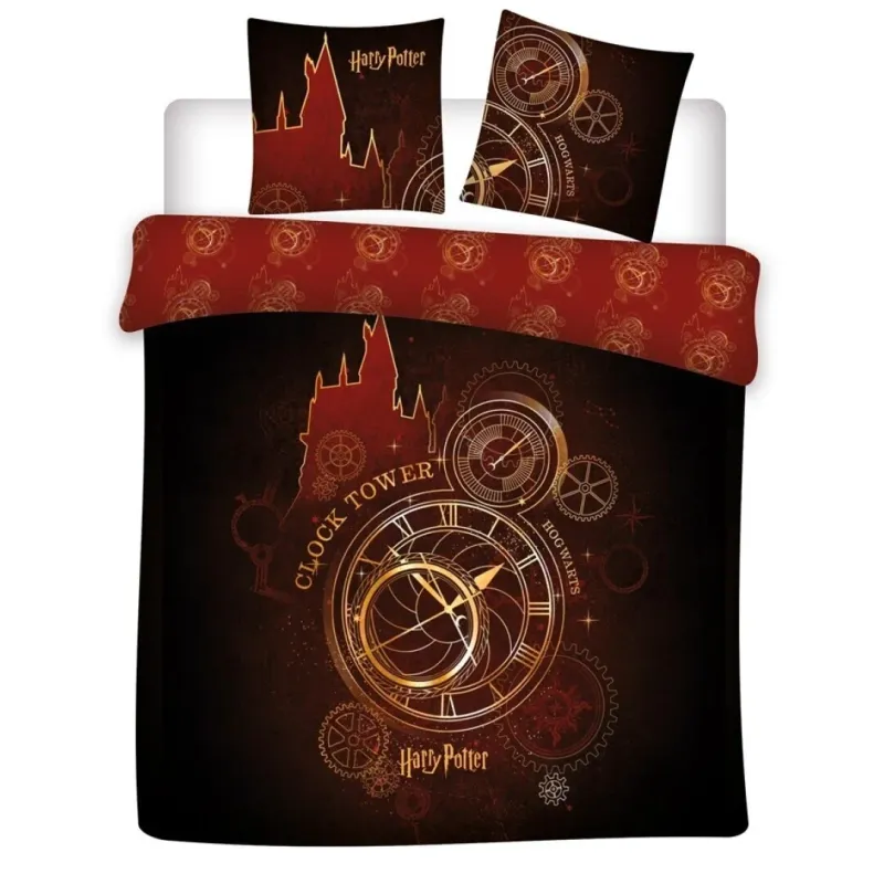 Dekbedovertrek, Clock Tower - Lits Jumeaux - 240 x 220 cm - Polykatoen
