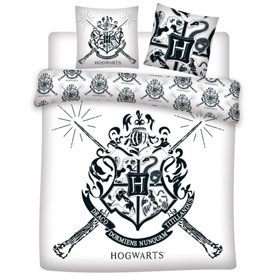 Hogwarts dekbedovertrek - Lits Jumeaux - 240 x 220 cm - Polycotton