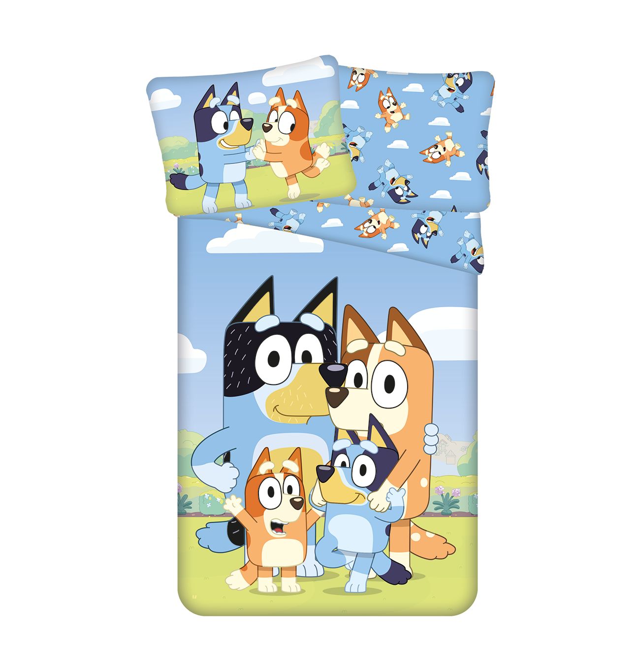 Dekbedovertrek Happy Family - 140 x 200 cm / 70 x 90 cm - Katoen