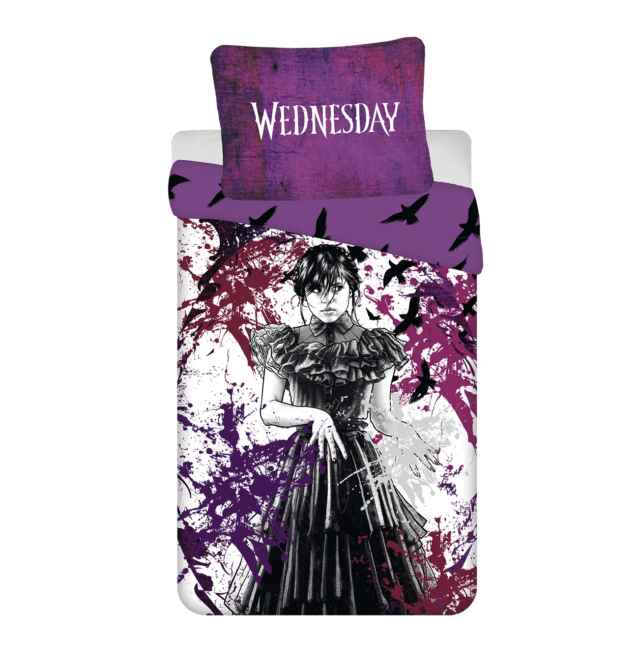 Dekbedovertrek Raven -140 x 200 cm / 70 x90 cm - Polyester