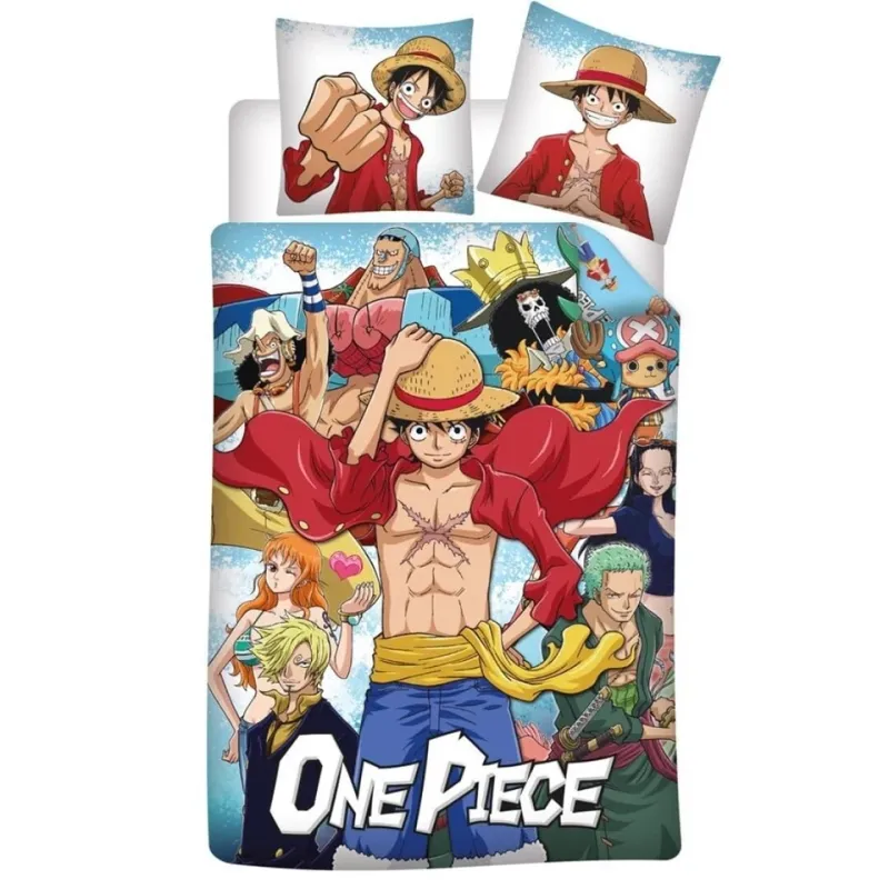 Dekbedovertrek Straw Hat Crew - 140 x 200 + 65 x 65 cm - Katoen