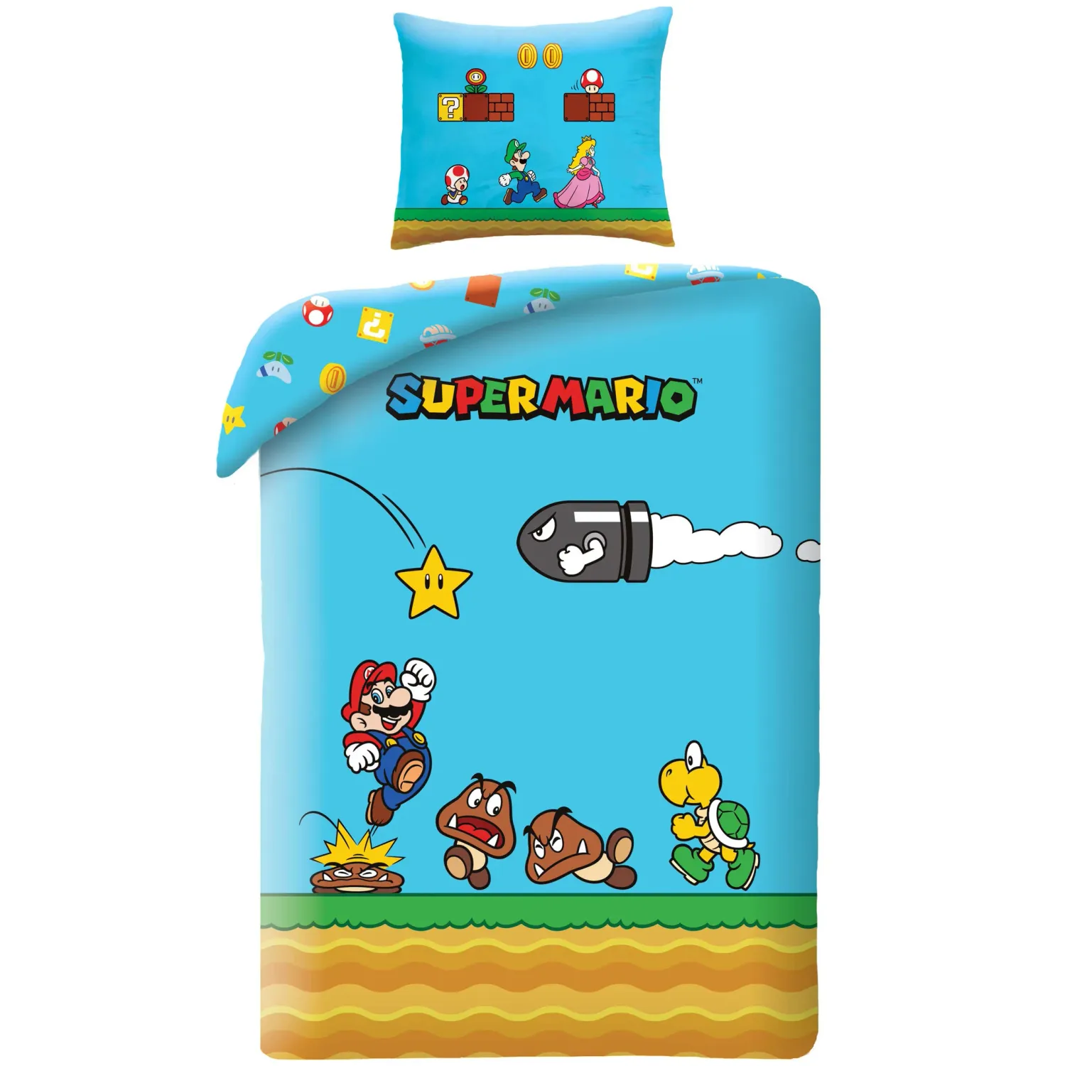 Dekbedovertrek, Wahoo! - Eenpersoons - 140 x 200 + 70 x 90 cm - Polyester