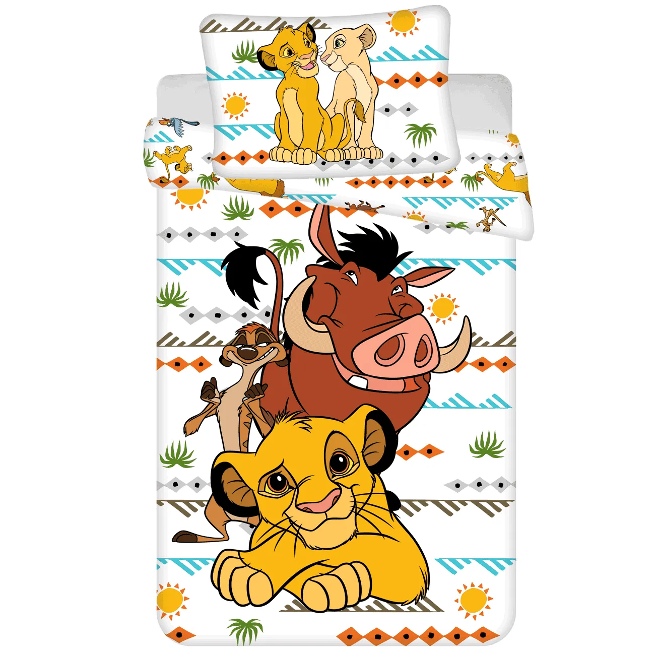 Dekbedovertrek Africa - Eenpersoons - 140 x 200 + 70 x 90 cm - Katoen