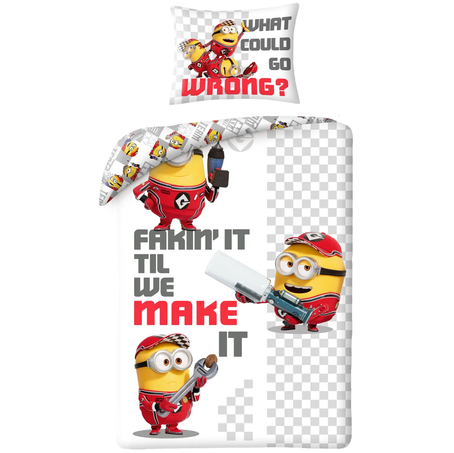 Dekbedovertrek, Fakin&#39; It - 140 x 200 + 70 x 90 cm - Polyester