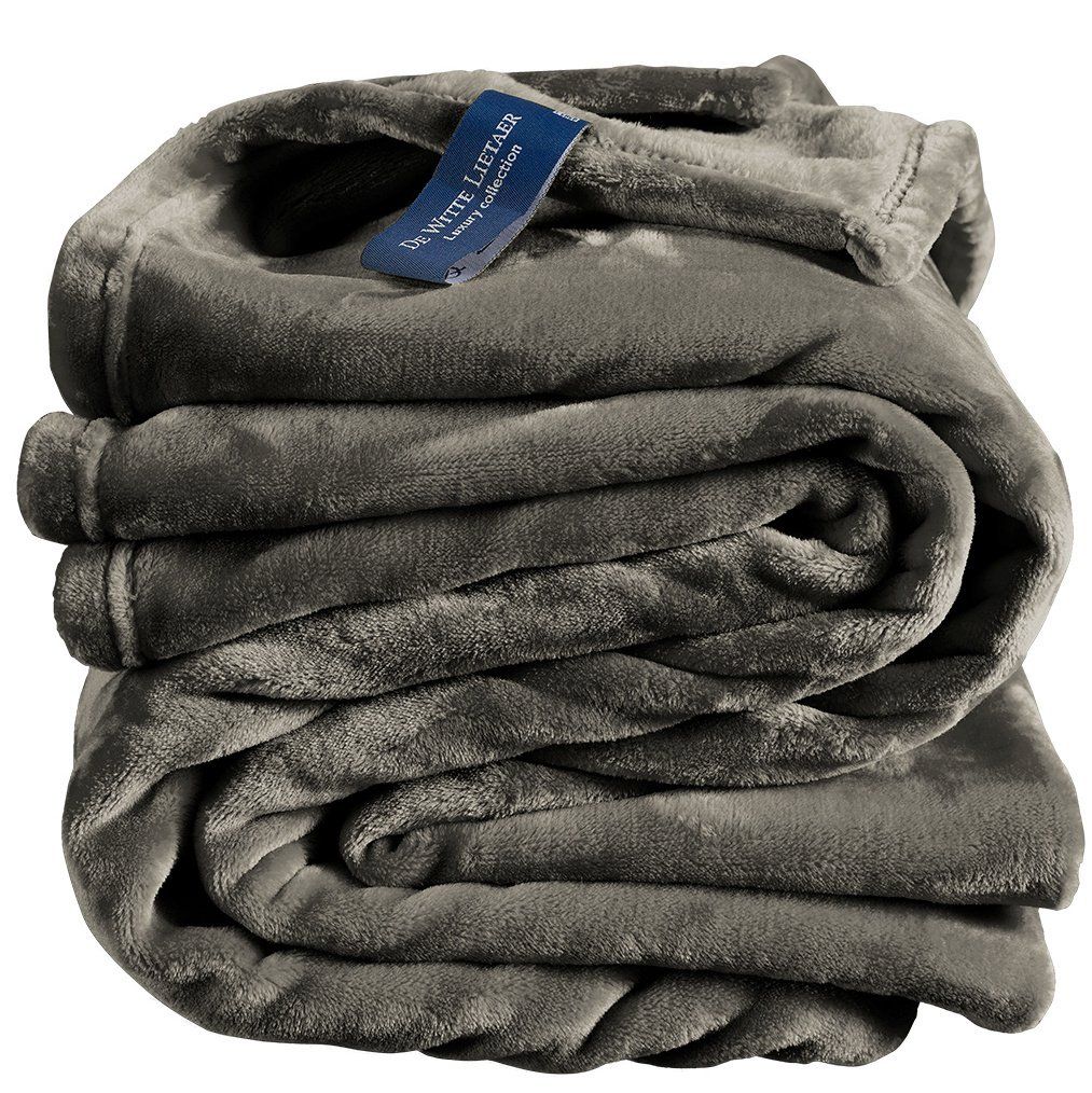 Fleece deken steeple gray - 150 x 200 cm -  100% polyester