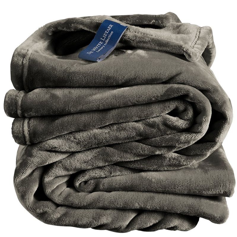 Fleece deken steeple gray - 150 x 200 cm -  100% polyester