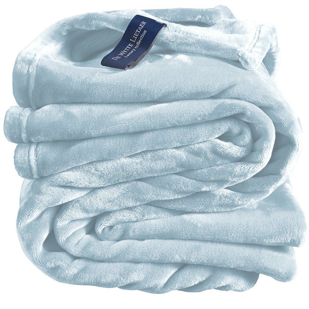 Fleece deken Cosy ice blue  - 150 x 200 cm - 100% polyester