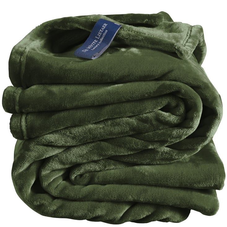 Fleece deken Cosy Khaki - 150 x 200 cm - 100% polyester