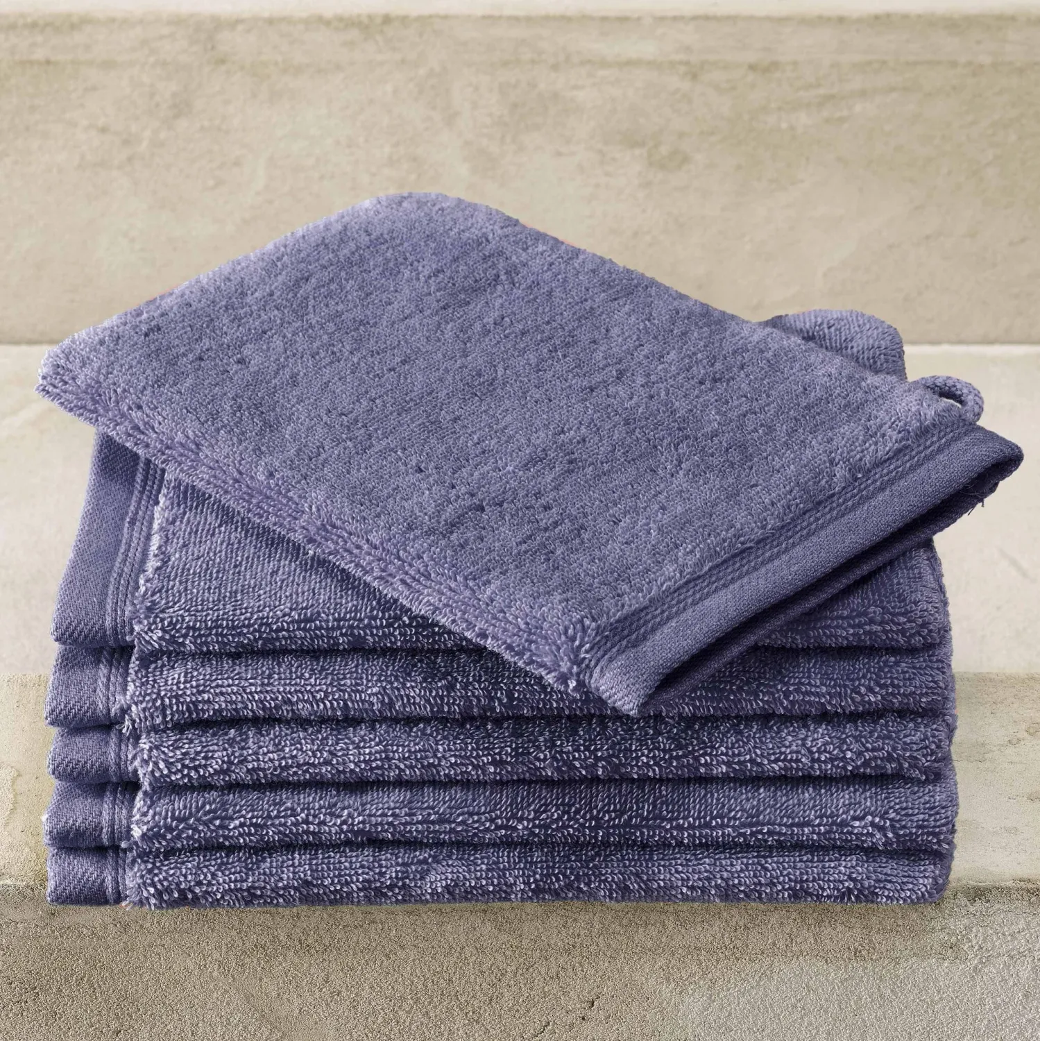 Washandjes Contessa, Sapphire Blue - 16 x 21 cm - 6 stuks - Katoen