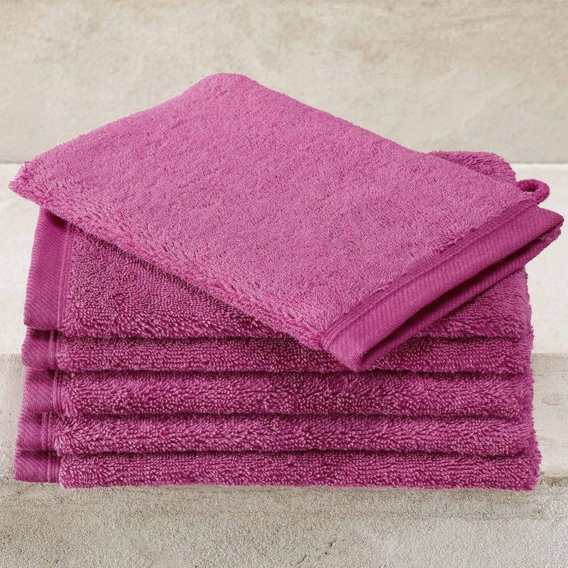 Washandjes Contessa, Magenta - 16 x 21 cm - 6 stuks - Katoen