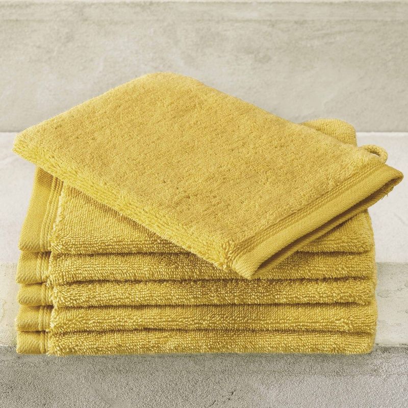 Washandjes Contessa, Oker - 16 x 21 cm - 6 stuks - Katoen