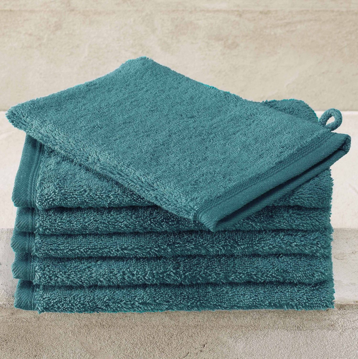 Washandjes Contessa, Lake Green - 16 x 21 cm - 6 stuks - Katoen