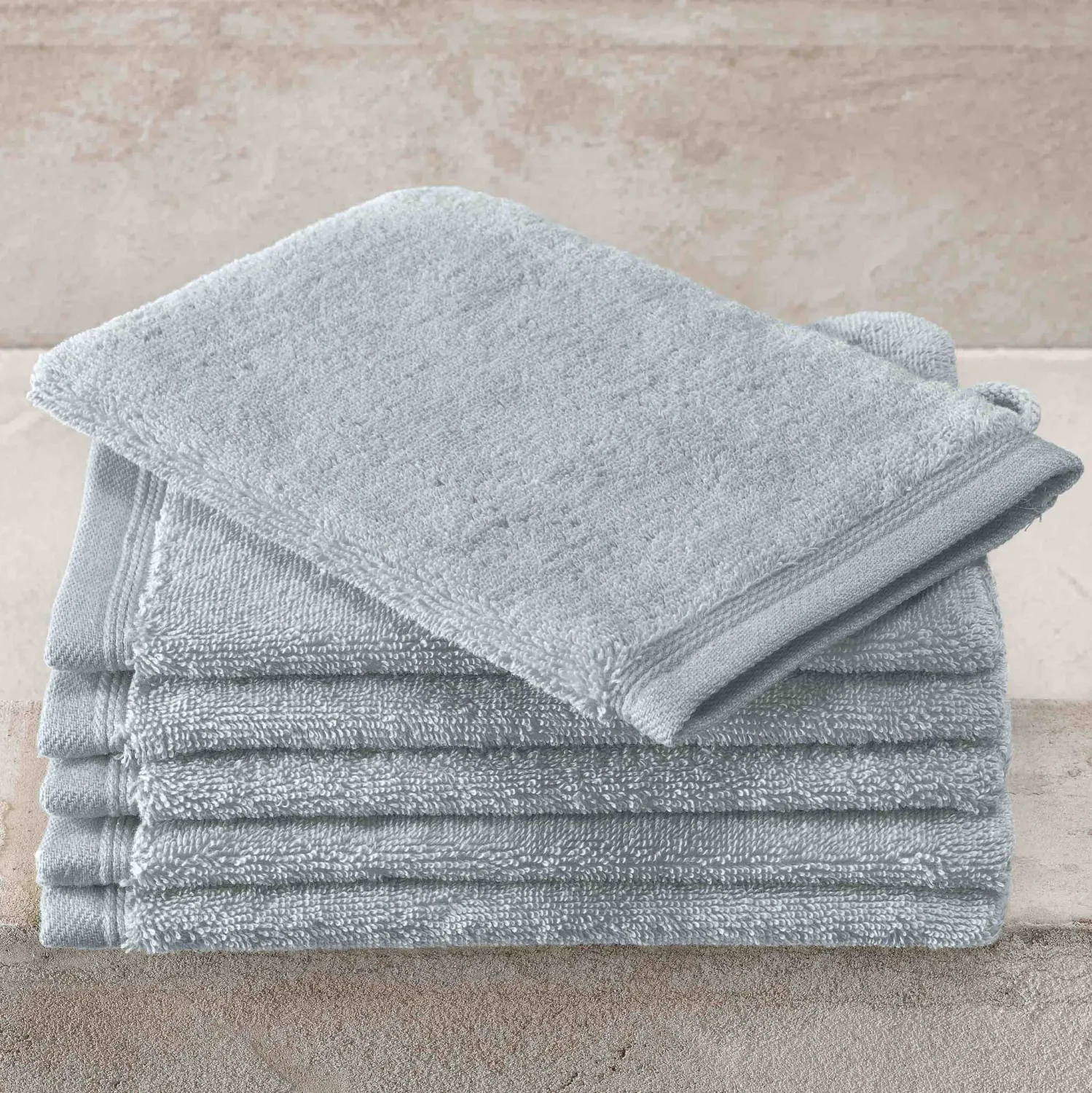 Washandjes Contessa, Ice Blue - 16 x 21 cm - 6 stuks - Katoen