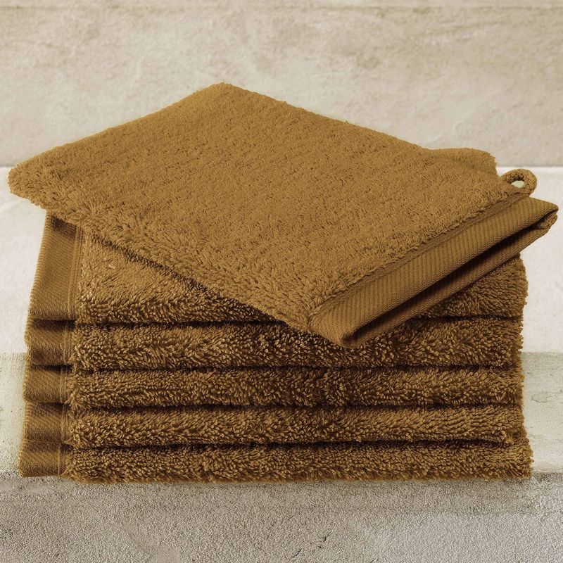 Washandjes Contessa, Caramel - 16 x 21 cm - 6 stuks - Katoen