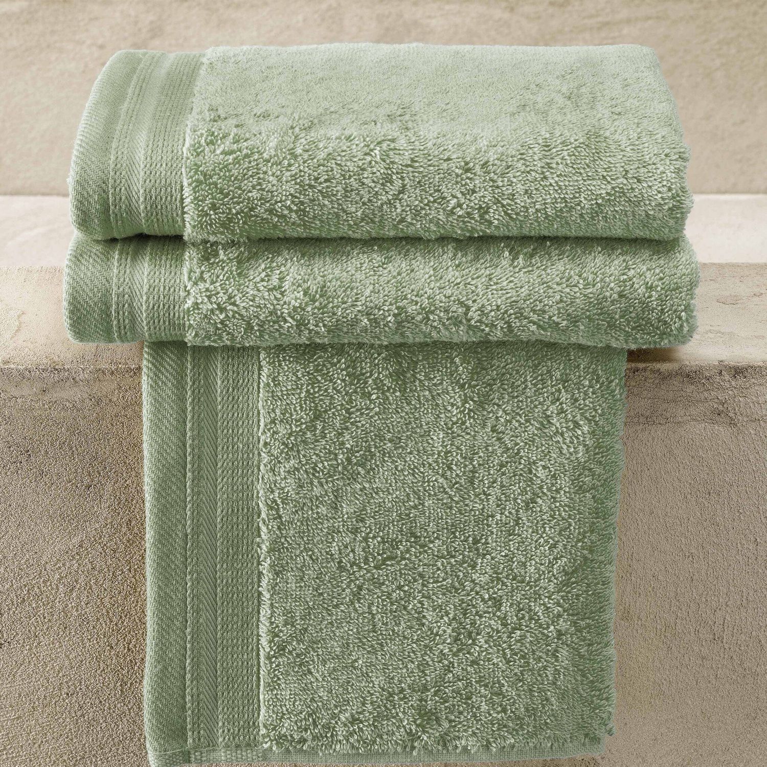 Gastendoekjes Contessa, Sea Green - 40 x 60 cm - 3 stuks - Katoen