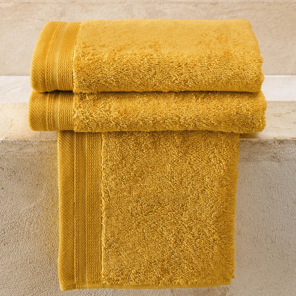 Gastendoekjes Contessa, Golden Yellow - 40 x 60 cm - 3 stuks - Katoen