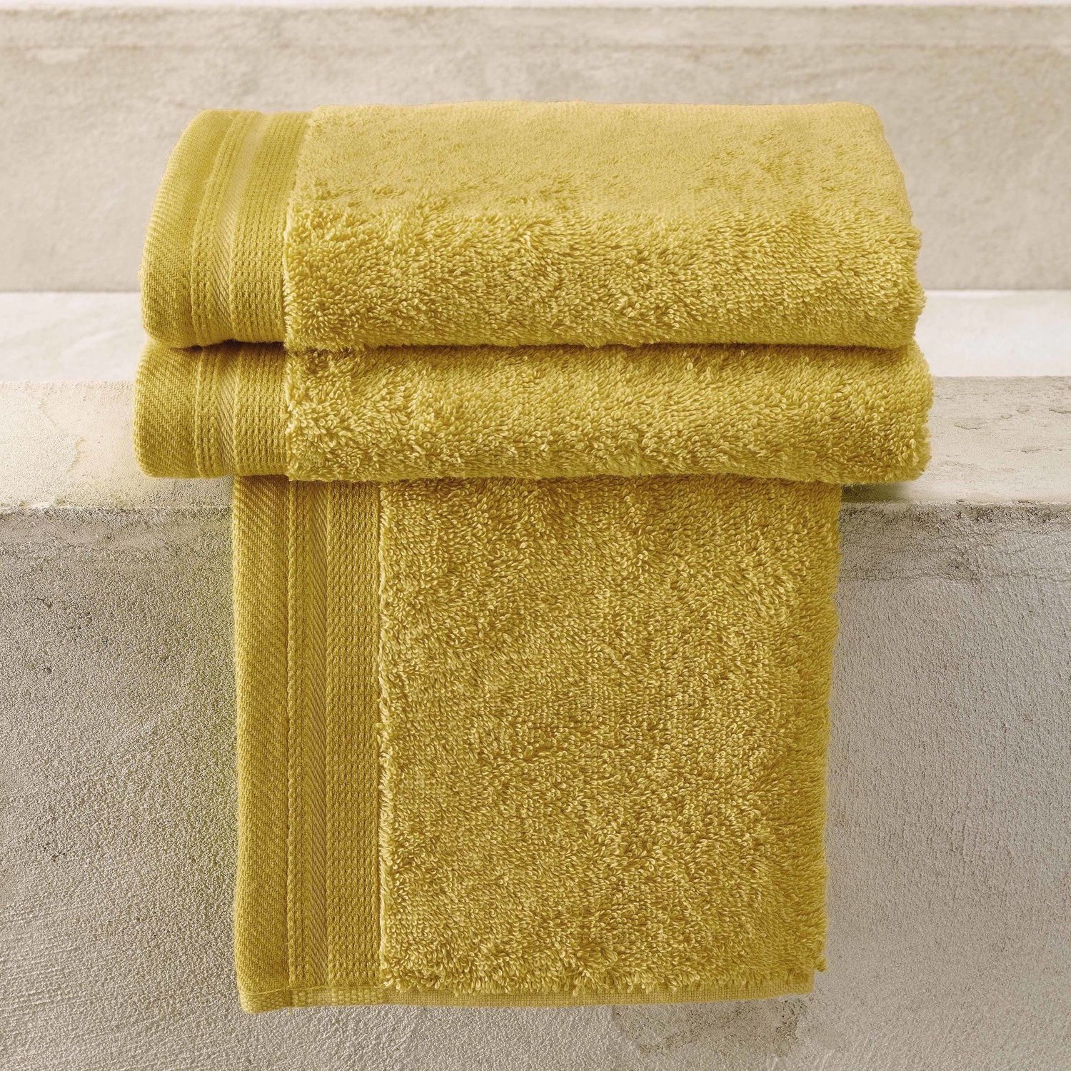 Gastendoekjes Contessa Ochre 40 x 60 cm - 3 stuks - Katoen