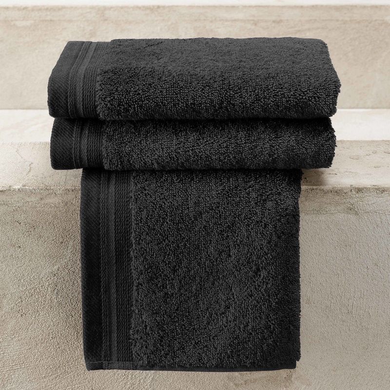 Gastendoekjes Contessa Black 40 x 60 cm - 3 stuks - Katoen