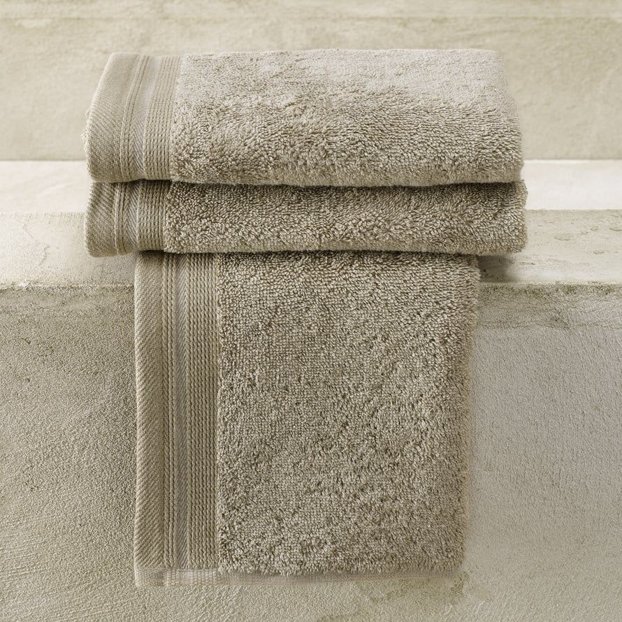 Gastendoekjes Contessa Taupe 40 x 60 cm - 3 stuks - Katoen