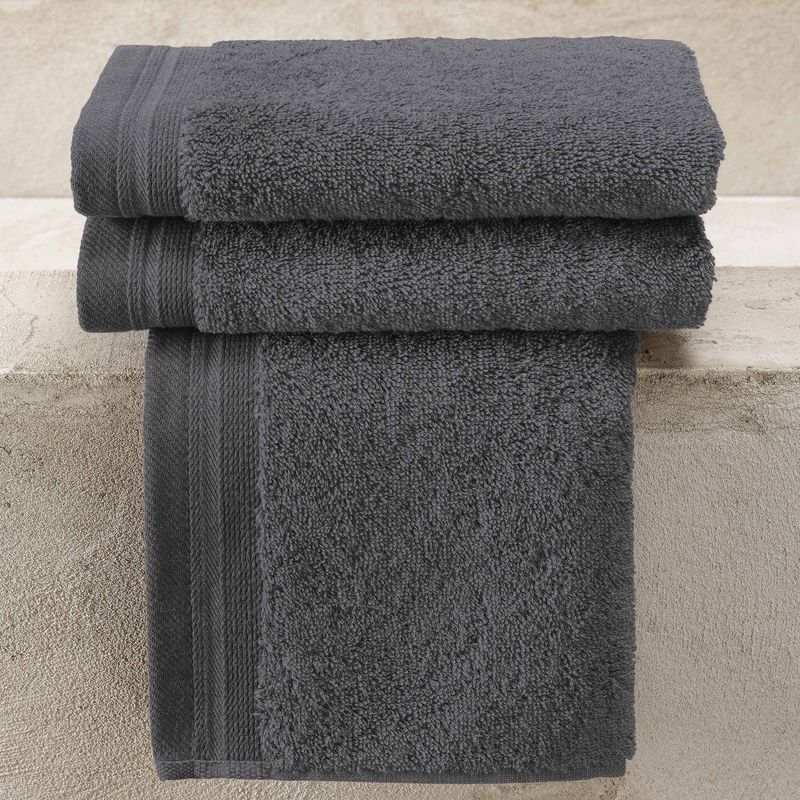Gastendoekjes Contessa, Dark Grey - 40 x 60 cm - 3 stuks - Katoen