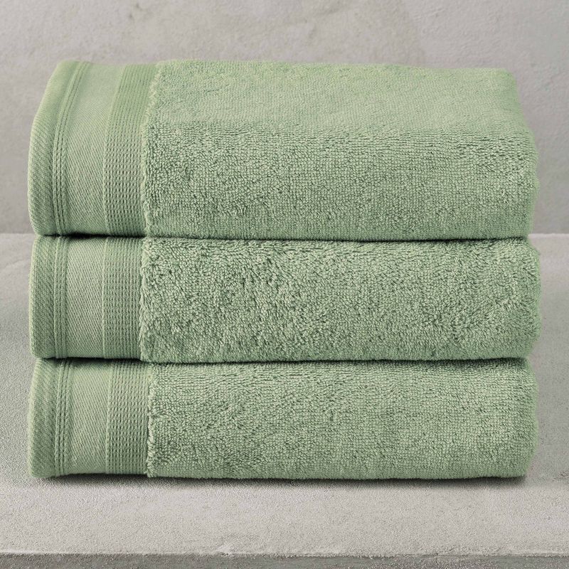 Handdoeken Contessa, Sea Green - 50 x 100 cm - 3 stuks - Katoen
