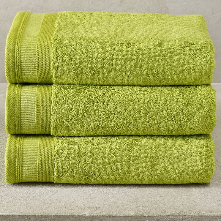 Handdoeken Contessa, Lime Green - 50 x 100 cm - 3 stuks - Katoen