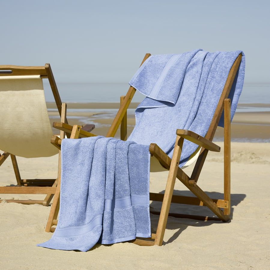 Strandlaken Helene Sky Blue 100 x 200 cm - Katoen