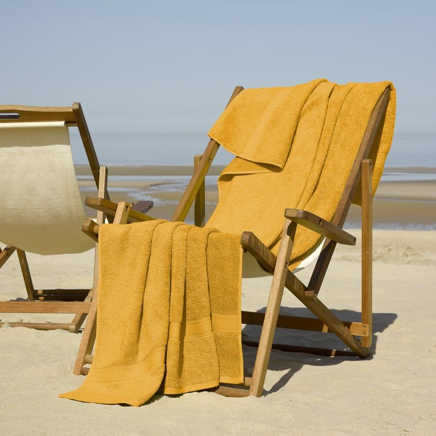 Strandlaken Helene Golden Yellow 100 x 200 cm - Katoen