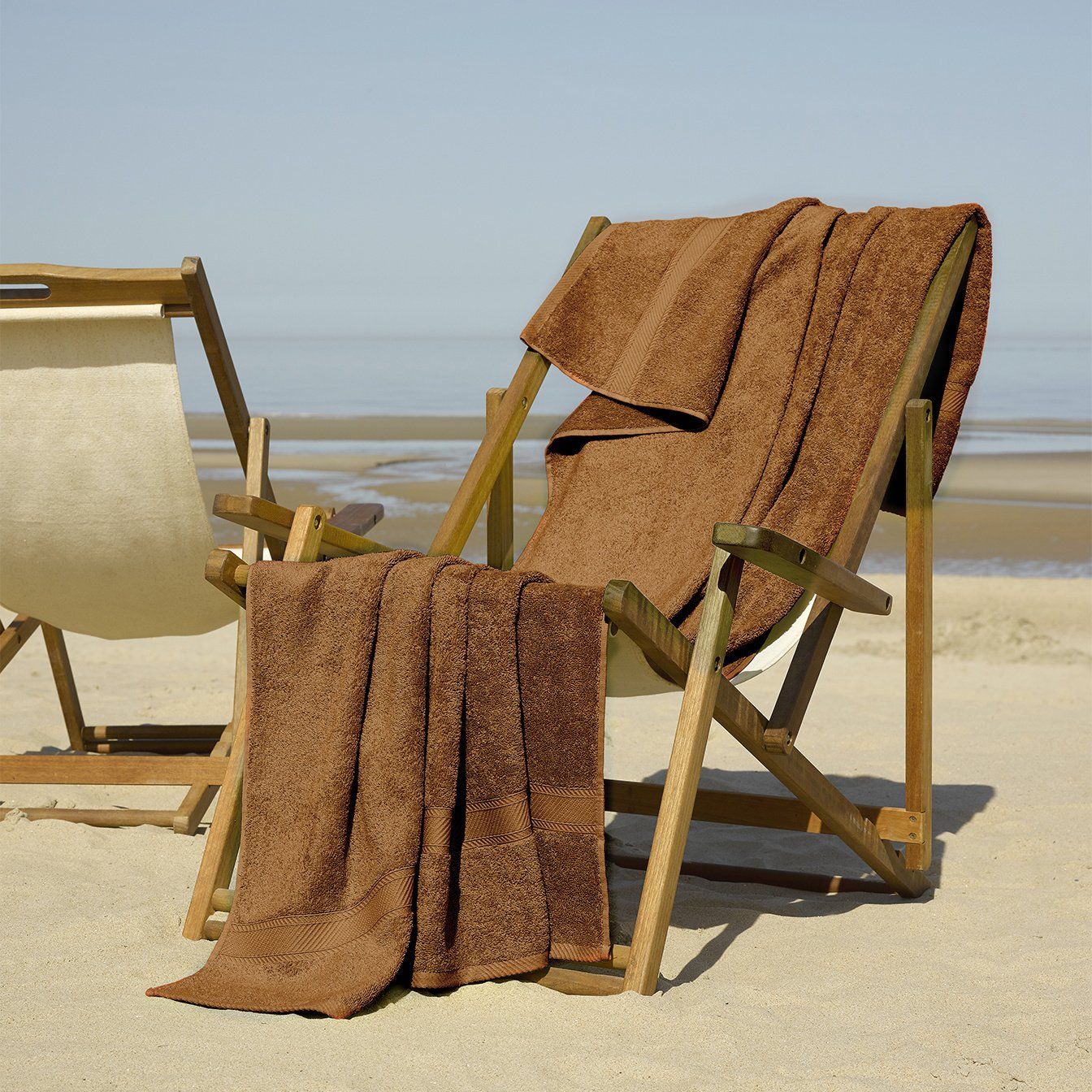 Strandlaken Helene Caramel 100 x 200 cm - Katoen